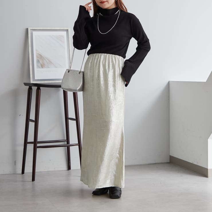 【Web限定】袖フレアハイネックニット | NICE CLAUP / OLIVE des OLIVE　OUTLET | 詳細画像41 