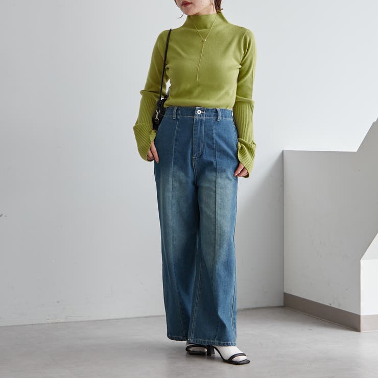 【Web限定】袖フレアハイネックニット | NICE CLAUP / OLIVE des OLIVE　OUTLET | 詳細画像6 