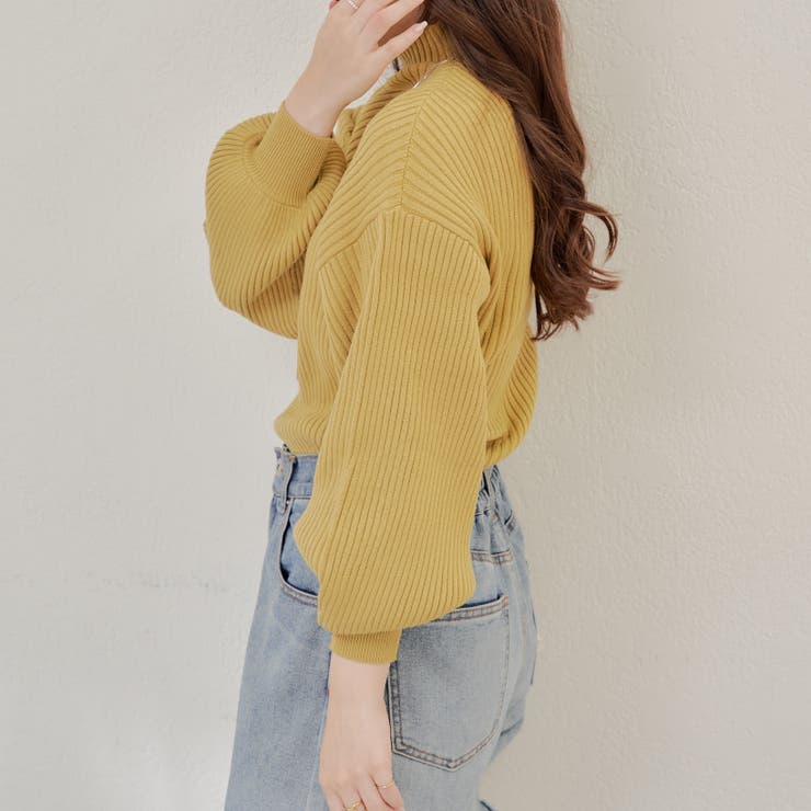PBTパフスリーブニット | NICE CLAUP / OLIVE des OLIVE　OUTLET | 詳細画像3 