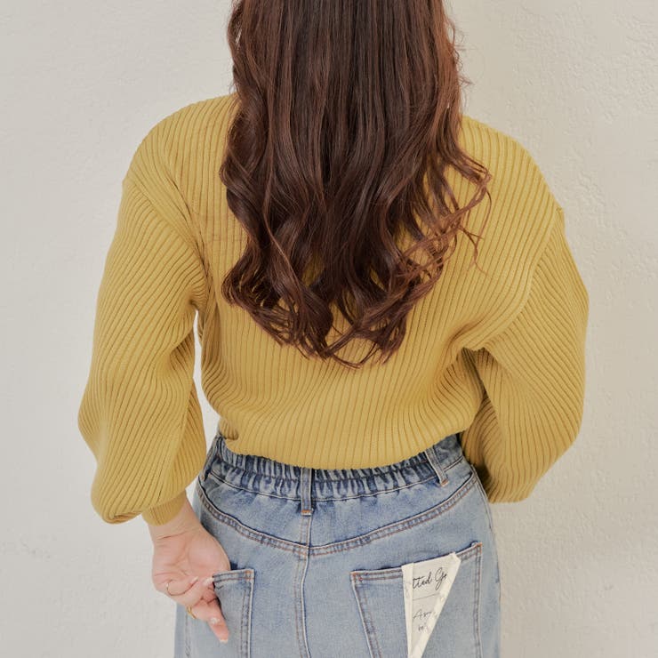 PBTパフスリーブニット | NICE CLAUP / OLIVE des OLIVE　OUTLET | 詳細画像4 