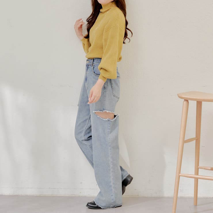 PBTパフスリーブニット | NICE CLAUP / OLIVE des OLIVE　OUTLET | 詳細画像7 