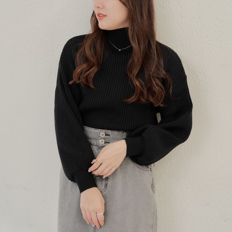 PBTパフスリーブニット | NICE CLAUP / OLIVE des OLIVE　OUTLET | 詳細画像18 