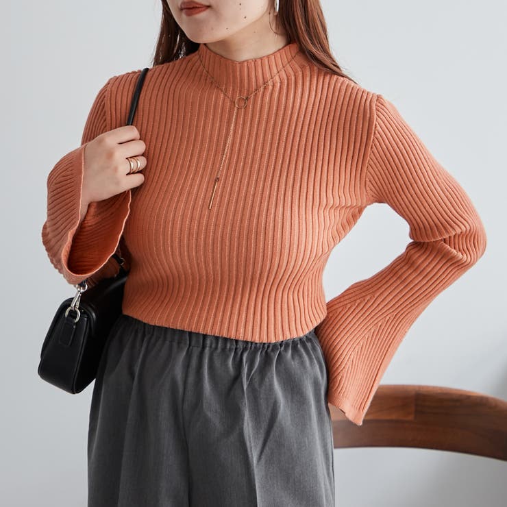 Web限定】袖フレアニット[品番：NCLW0016691]｜NICE CLAUP / OLIVE des