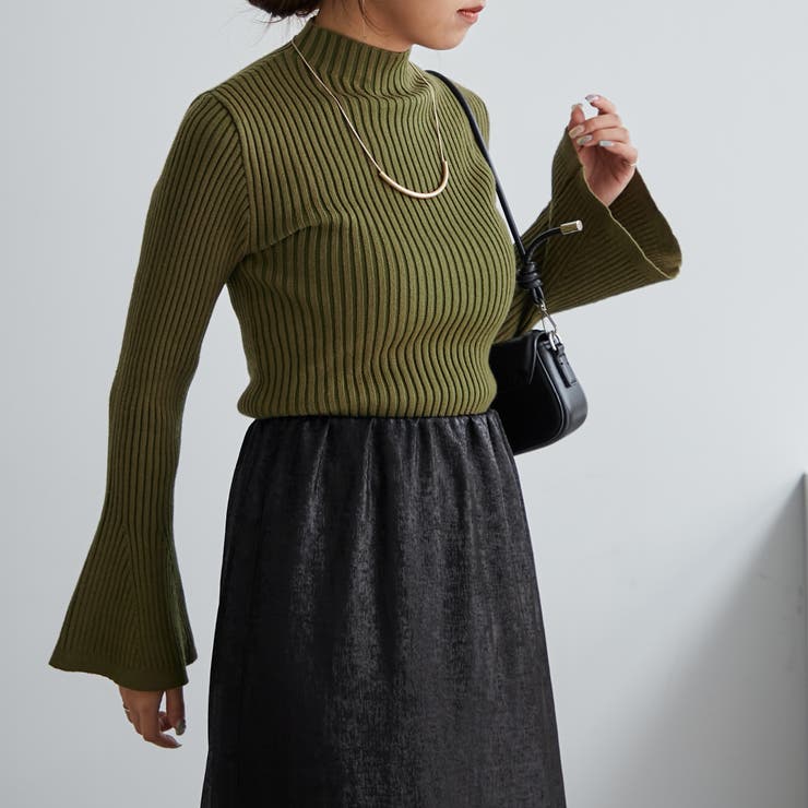 【Web限定】袖フレアニット | NICE CLAUP / OLIVE des OLIVE　OUTLET | 詳細画像22 