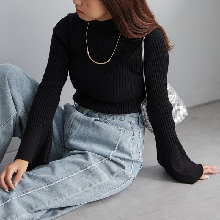 【Web限定】袖フレアニット | NICE CLAUP / OLIVE des OLIVE　OUTLET | 詳細画像31 