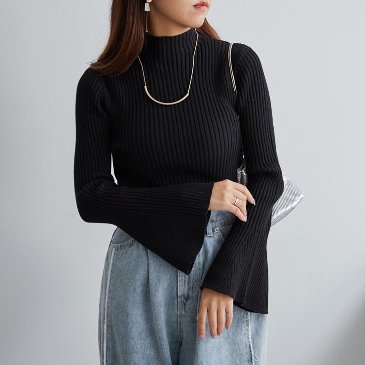 【Web限定】袖フレアニット | NICE CLAUP / OLIVE des OLIVE　OUTLET | 詳細画像32 