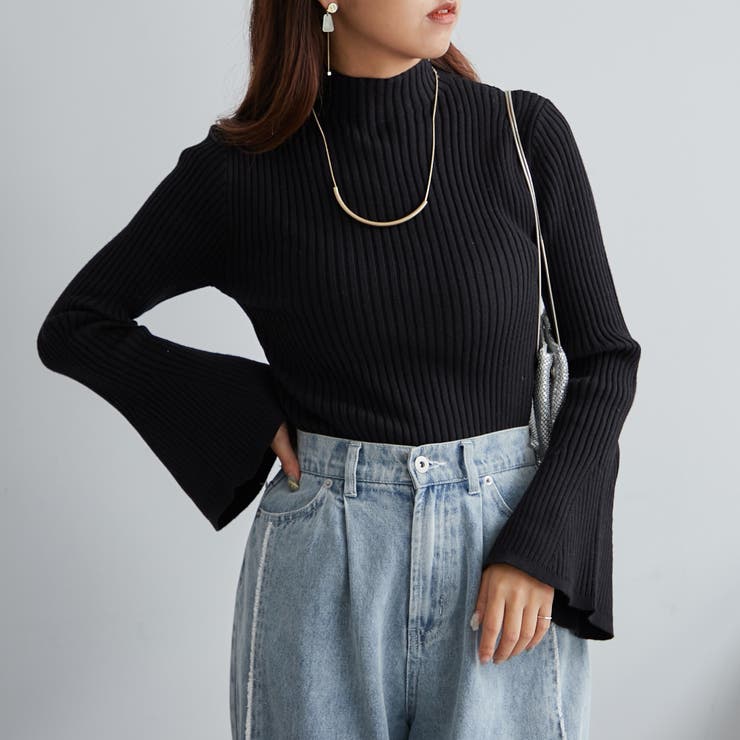 【Web限定】袖フレアニット | NICE CLAUP / OLIVE des OLIVE　OUTLET | 詳細画像33 