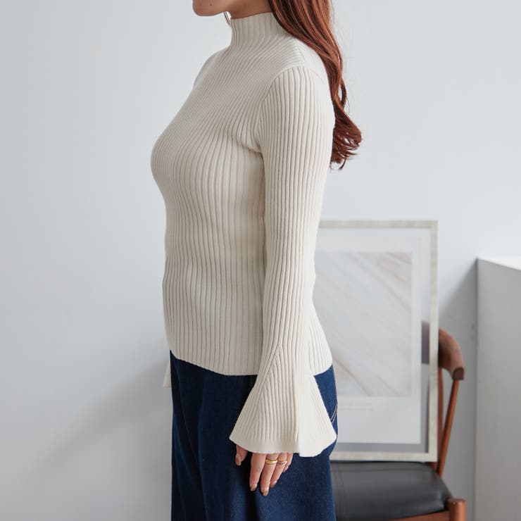 【Web限定】袖フレアニット | NICE CLAUP / OLIVE des OLIVE　OUTLET | 詳細画像35 
