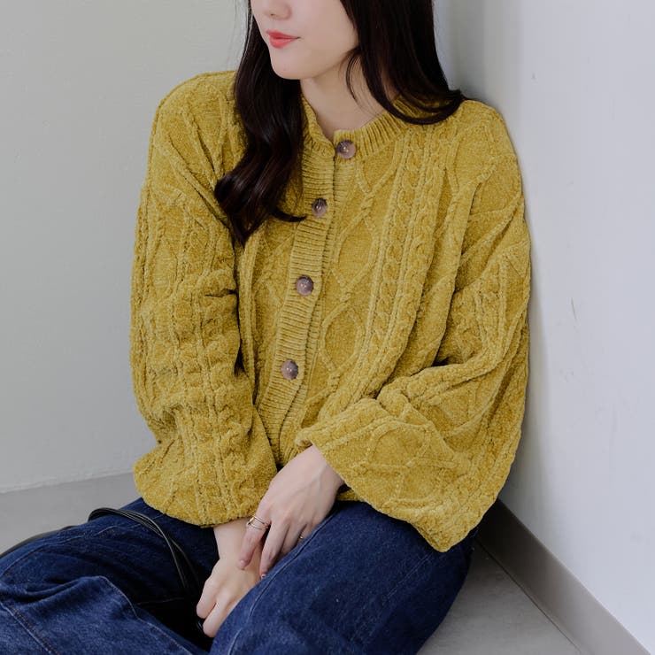 【Web限定】前後2wayモールケーブルニット | NICE CLAUP / OLIVE des OLIVE　OUTLET | 詳細画像9 