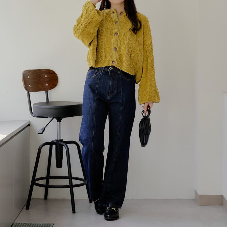 【Web限定】前後2wayモールケーブルニット | NICE CLAUP / OLIVE des OLIVE　OUTLET | 詳細画像10 