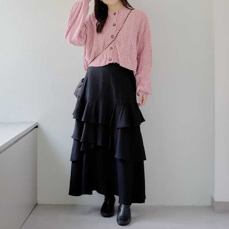 【Web限定】前後2wayモールケーブルニット | NICE CLAUP / OLIVE des OLIVE　OUTLET | 詳細画像16 