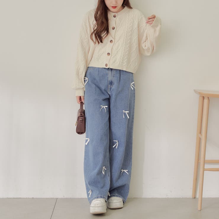 【Web限定】前後2wayモールケーブルニット | NICE CLAUP / OLIVE des OLIVE　OUTLET | 詳細画像23 