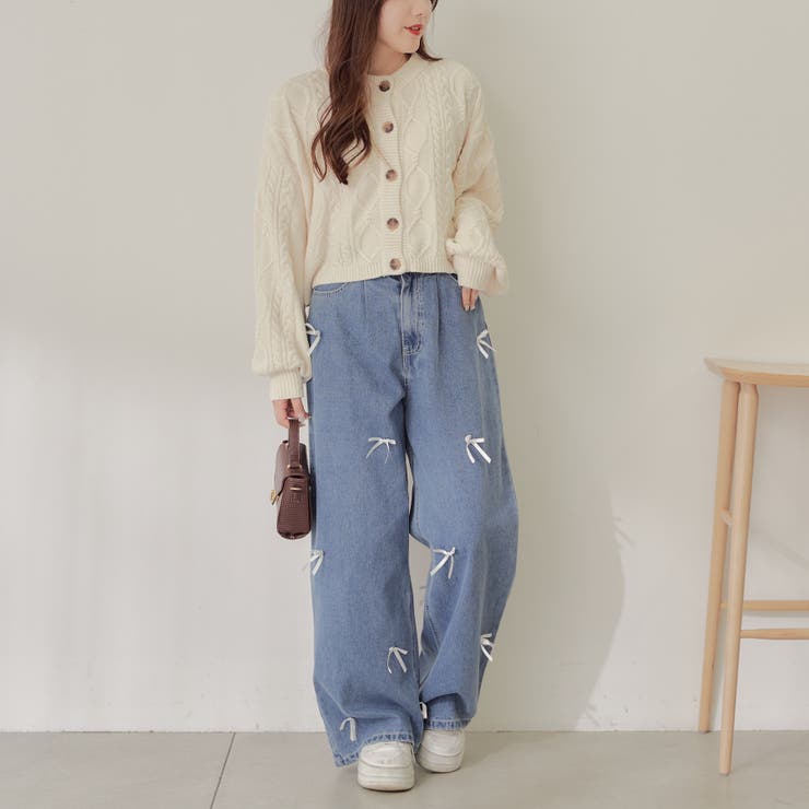 【Web限定】前後2wayモールケーブルニット | NICE CLAUP / OLIVE des OLIVE　OUTLET | 詳細画像24 