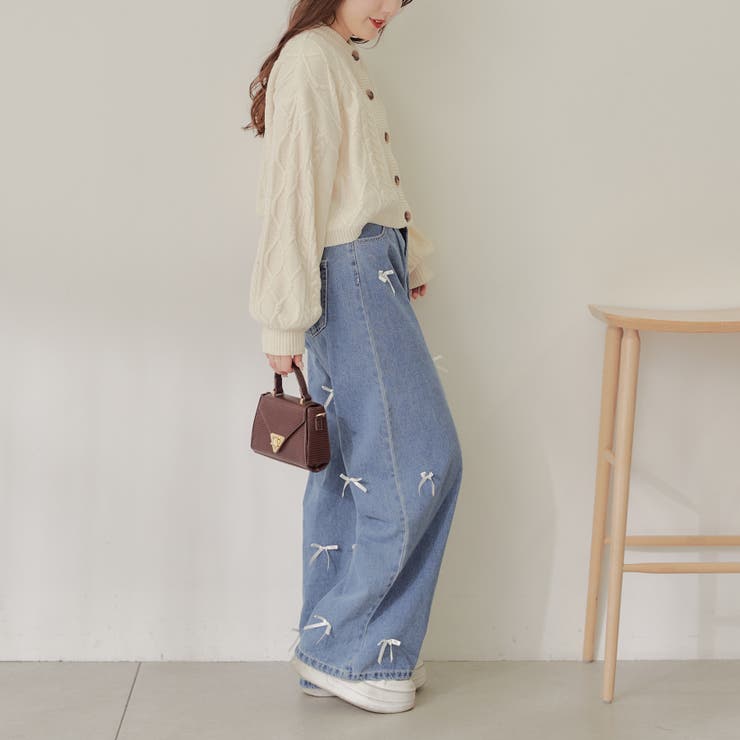 【Web限定】前後2wayモールケーブルニット | NICE CLAUP / OLIVE des OLIVE　OUTLET | 詳細画像25 