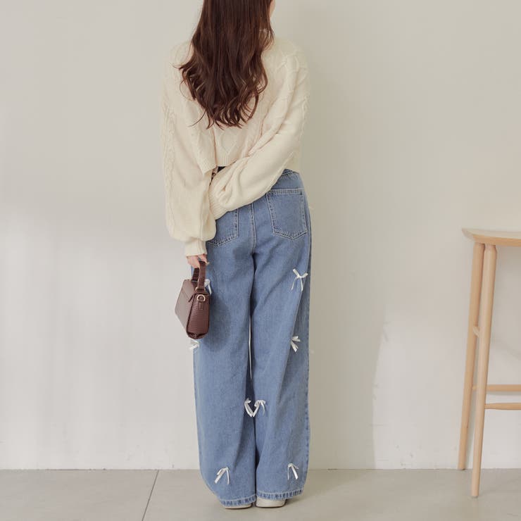 【Web限定】前後2wayモールケーブルニット | NICE CLAUP / OLIVE des OLIVE　OUTLET | 詳細画像26 