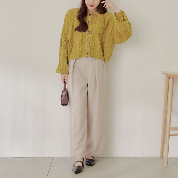 【Web限定】前後2wayモールケーブルニット | NICE CLAUP / OLIVE des OLIVE　OUTLET | 詳細画像31 