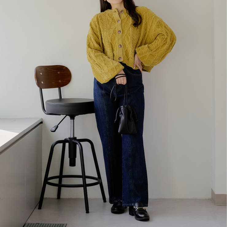 【Web限定】前後2wayモールケーブルニット | NICE CLAUP / OLIVE des OLIVE　OUTLET | 詳細画像32 