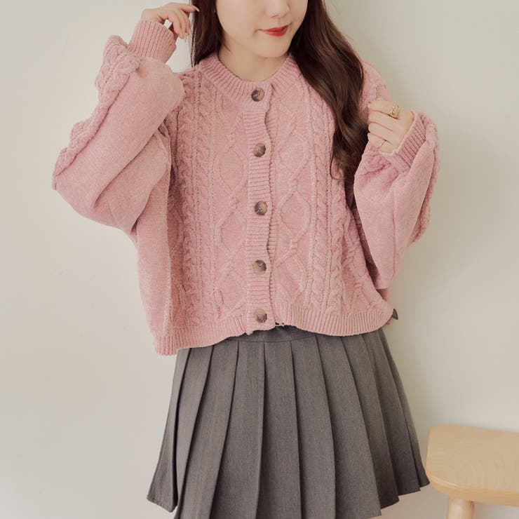 【Web限定】前後2wayモールケーブルニット | NICE CLAUP / OLIVE des OLIVE　OUTLET | 詳細画像34 