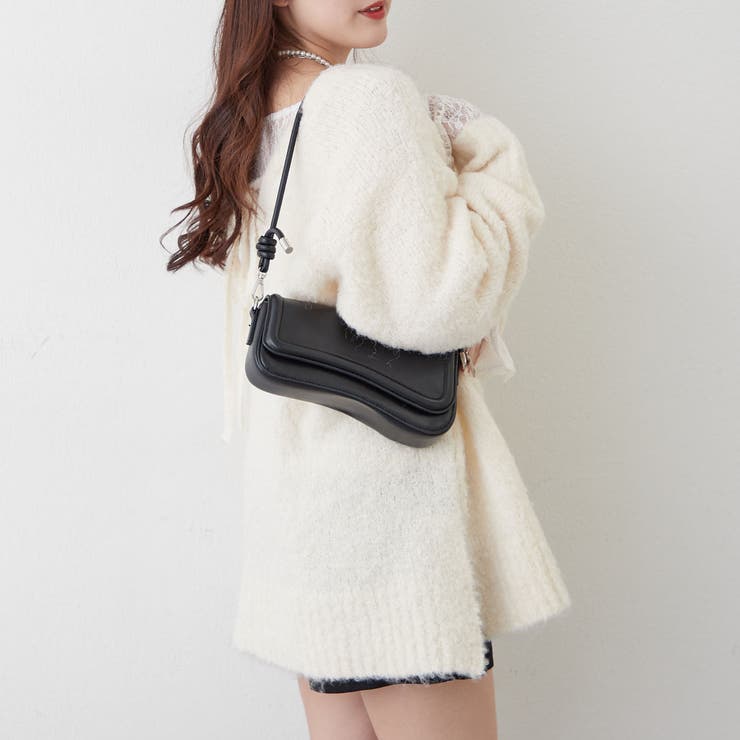 ブークレV開きニットプルオーバー | RMAF　NICE CLAUP / OLIVE des OLIVE | 詳細画像16 