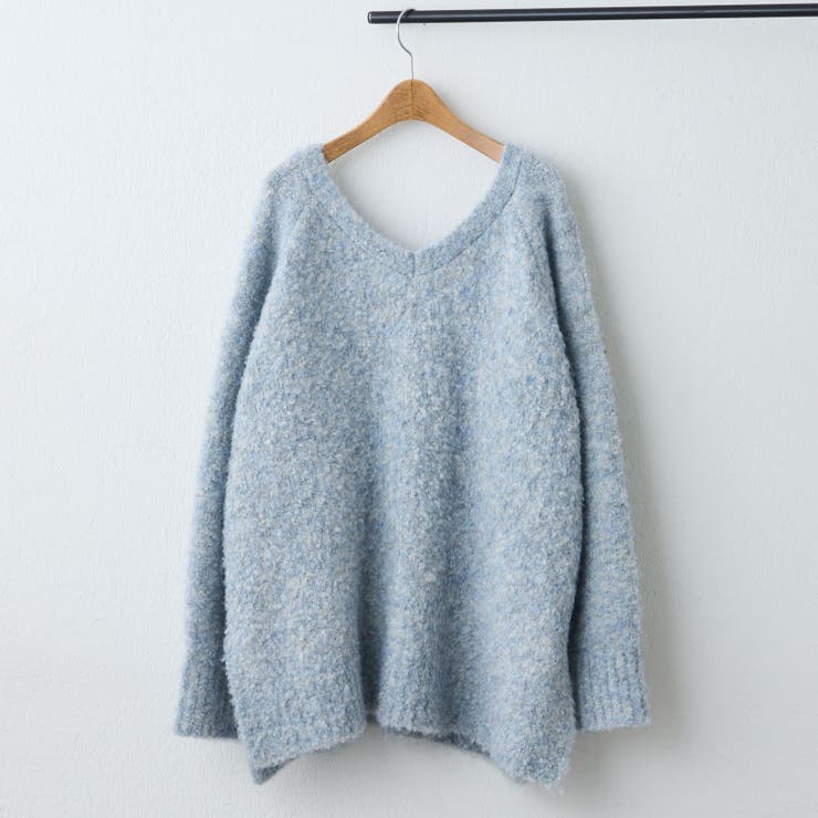 ブークレV開きニットプルオーバー | RMAF　NICE CLAUP / OLIVE des OLIVE | 詳細画像52 