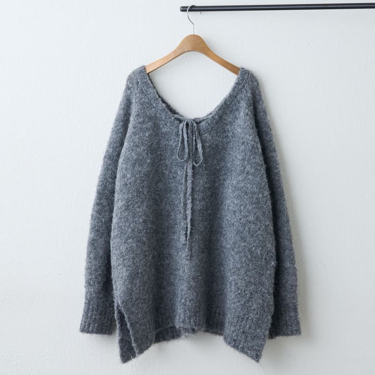 ブークレV開きニットプルオーバー | RMAF　NICE CLAUP / OLIVE des OLIVE | 詳細画像57 