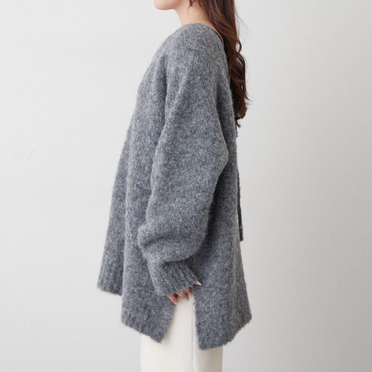 ブークレV開きニットプルオーバー | RMAF　NICE CLAUP / OLIVE des OLIVE | 詳細画像59 