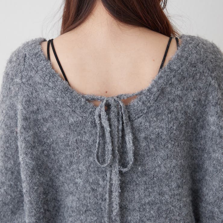 ブークレV開きニットプルオーバー | RMAF　NICE CLAUP / OLIVE des OLIVE | 詳細画像61 