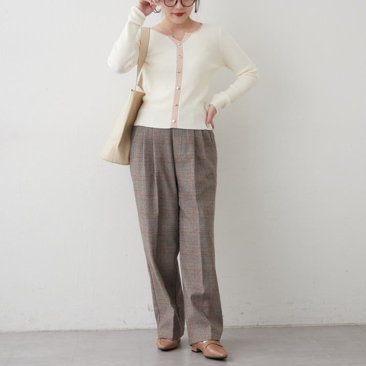 キーネックカーディガンライクリブプルオーバー | RMAF　NICE CLAUP / OLIVE des OLIVE | 詳細画像7 