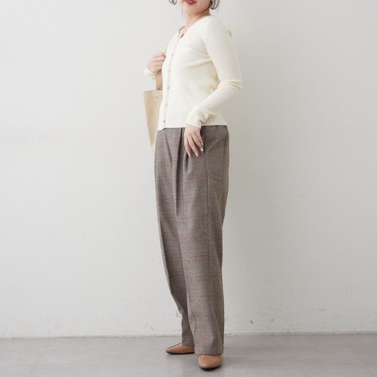 キーネックカーディガンライクリブプルオーバー | RMAF　NICE CLAUP / OLIVE des OLIVE | 詳細画像8 