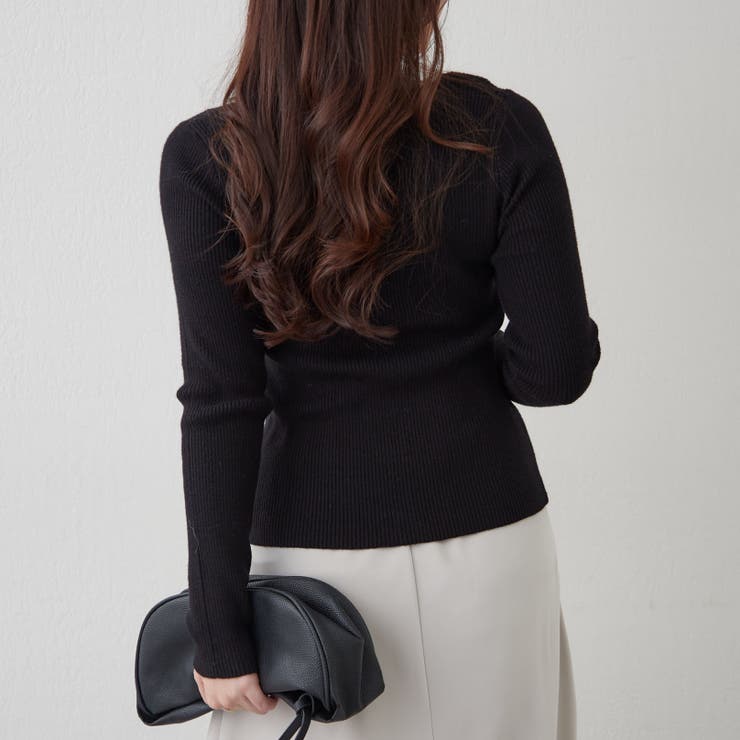 キーネックカーディガンライクリブプルオーバー | RMAF　NICE CLAUP / OLIVE des OLIVE | 詳細画像30 