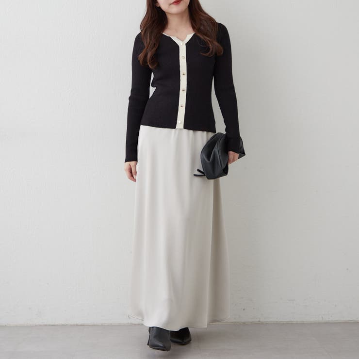 キーネックカーディガンライクリブプルオーバー | RMAF　NICE CLAUP / OLIVE des OLIVE | 詳細画像31 