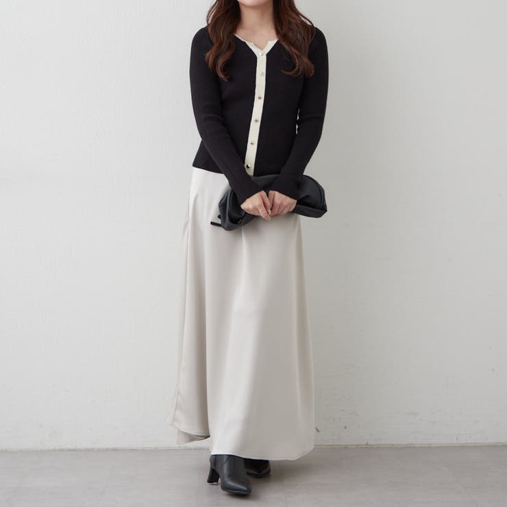 キーネックカーディガンライクリブプルオーバー | RMAF　NICE CLAUP / OLIVE des OLIVE | 詳細画像32 