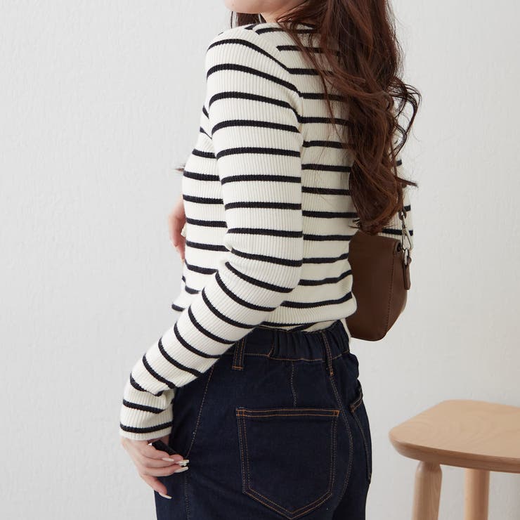 キーネックカーディガンライクリブプルオーバー | RMAF　NICE CLAUP / OLIVE des OLIVE | 詳細画像38 