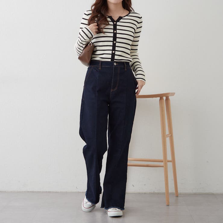 キーネックカーディガンライクリブプルオーバー | RMAF　NICE CLAUP / OLIVE des OLIVE | 詳細画像40 