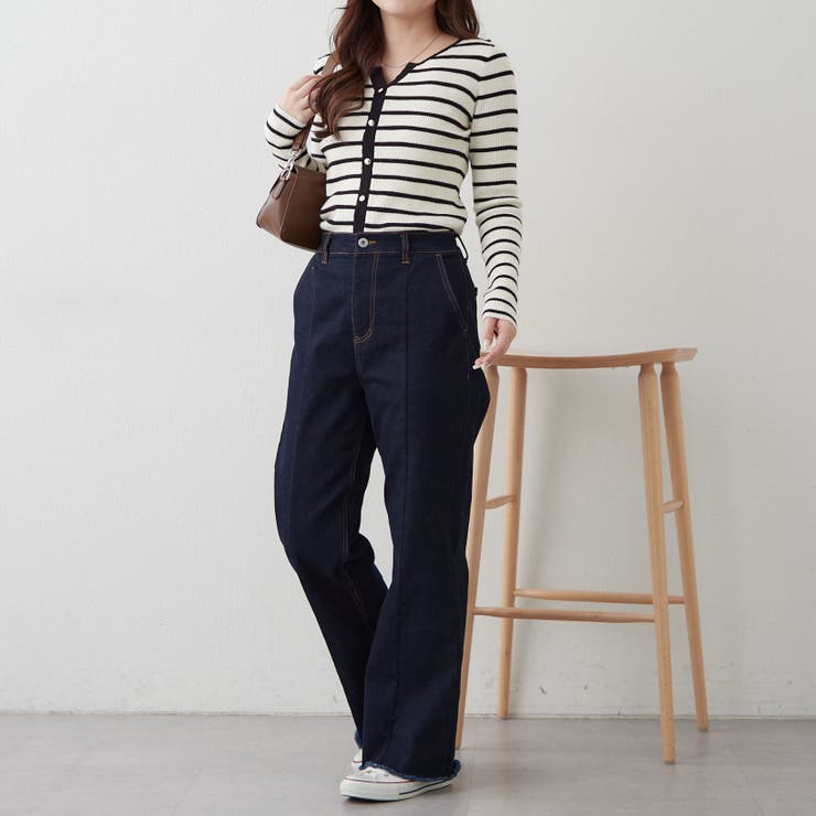 キーネックカーディガンライクリブプルオーバー | RMAF　NICE CLAUP / OLIVE des OLIVE | 詳細画像41 