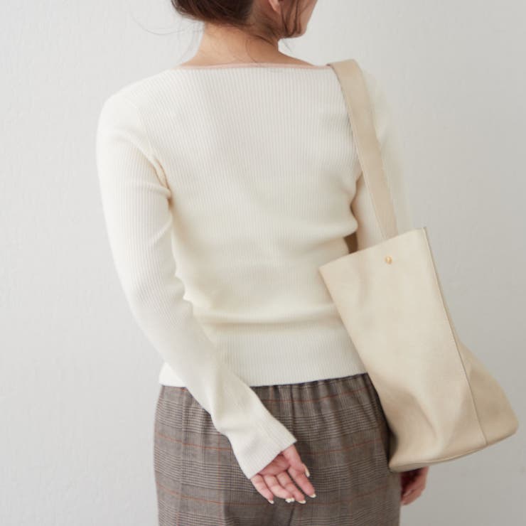 キーネックカーディガンライクリブプルオーバー | RMAF　NICE CLAUP / OLIVE des OLIVE | 詳細画像5 