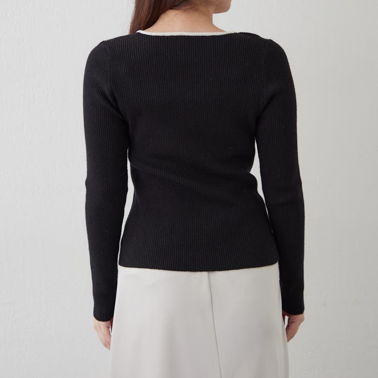 キーネックカーディガンライクリブプルオーバー | RMAF　NICE CLAUP / OLIVE des OLIVE | 詳細画像46 