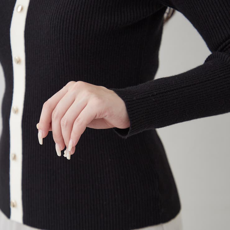 キーネックカーディガンライクリブプルオーバー | RMAF　NICE CLAUP / OLIVE des OLIVE | 詳細画像48 