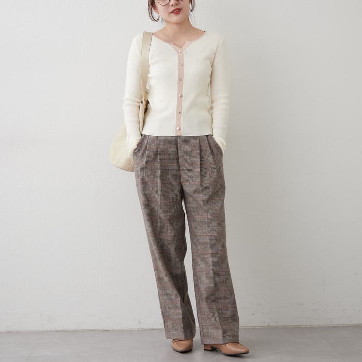 キーネックカーディガンライクリブプルオーバー | RMAF　NICE CLAUP / OLIVE des OLIVE | 詳細画像6 