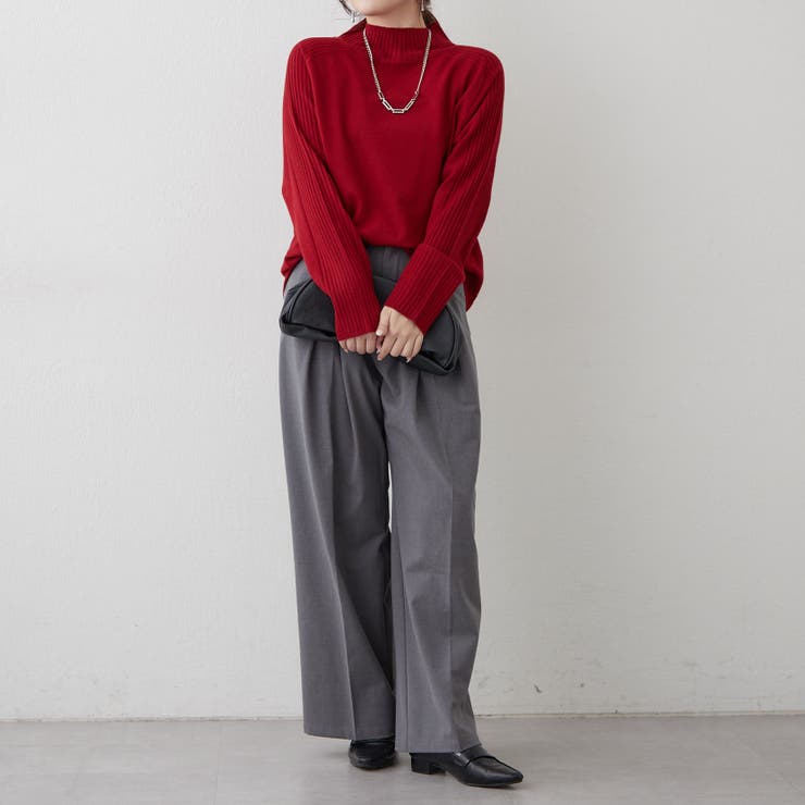 【5色展開】エポーレットショルダーハイネックプルオーバー | RMAF　NICE CLAUP / OLIVE des OLIVE | 詳細画像11 