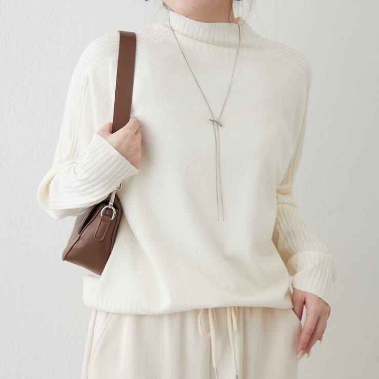 【5色展開】エポーレットショルダーハイネックプルオーバー | RMAF　NICE CLAUP / OLIVE des OLIVE | 詳細画像12 