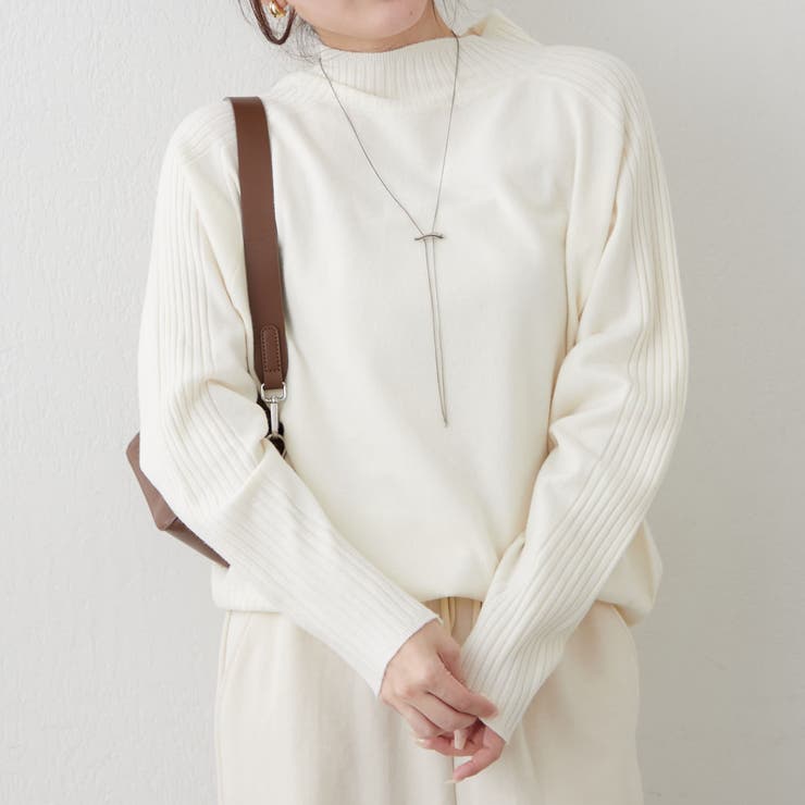 【5色展開】エポーレットショルダーハイネックプルオーバー | RMAF　NICE CLAUP / OLIVE des OLIVE | 詳細画像13 