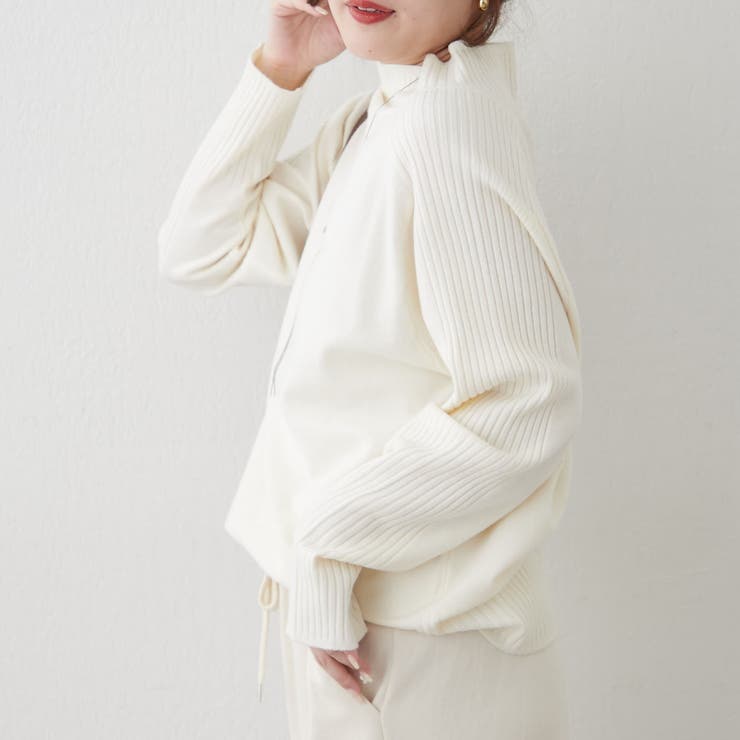 【5色展開】エポーレットショルダーハイネックプルオーバー | RMAF　NICE CLAUP / OLIVE des OLIVE | 詳細画像14 