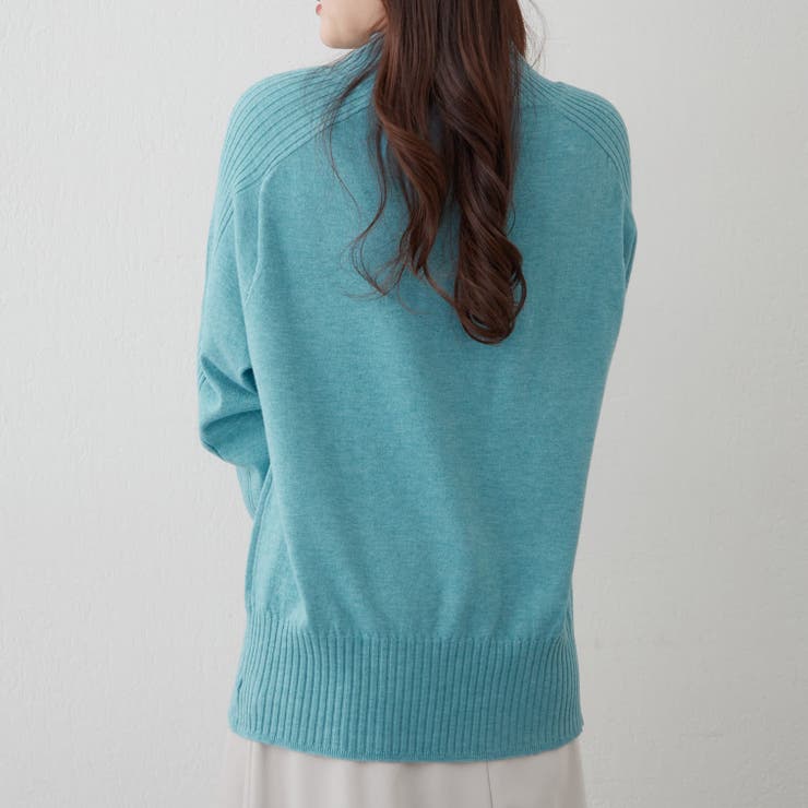 【5色展開】エポーレットショルダーハイネックプルオーバー | RMAF　NICE CLAUP / OLIVE des OLIVE | 詳細画像23 