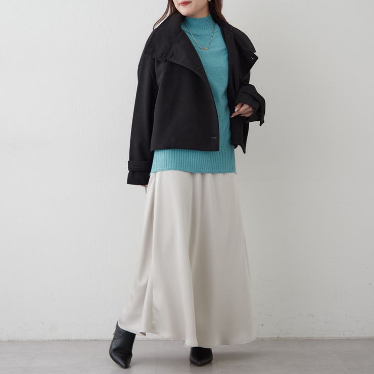 【5色展開】エポーレットショルダーハイネックプルオーバー | RMAF　NICE CLAUP / OLIVE des OLIVE | 詳細画像26 