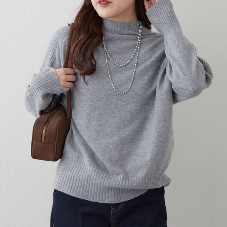 【5色展開】エポーレットショルダーハイネックプルオーバー | RMAF　NICE CLAUP / OLIVE des OLIVE | 詳細画像28 