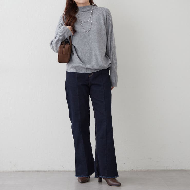 【5色展開】エポーレットショルダーハイネックプルオーバー | RMAF　NICE CLAUP / OLIVE des OLIVE | 詳細画像33 