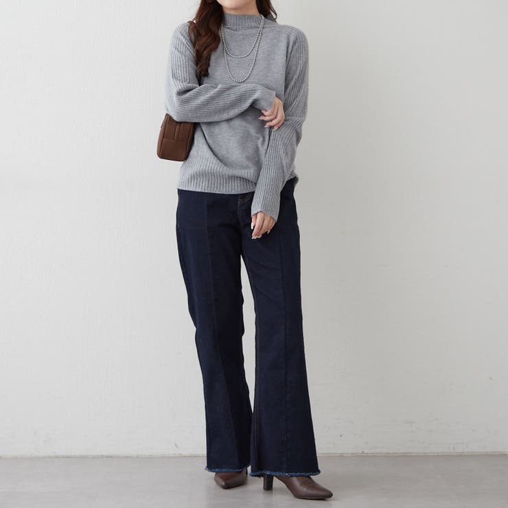 【5色展開】エポーレットショルダーハイネックプルオーバー | RMAF　NICE CLAUP / OLIVE des OLIVE | 詳細画像34 