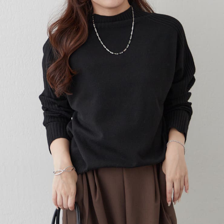 【5色展開】エポーレットショルダーハイネックプルオーバー | RMAF　NICE CLAUP / OLIVE des OLIVE | 詳細画像35 