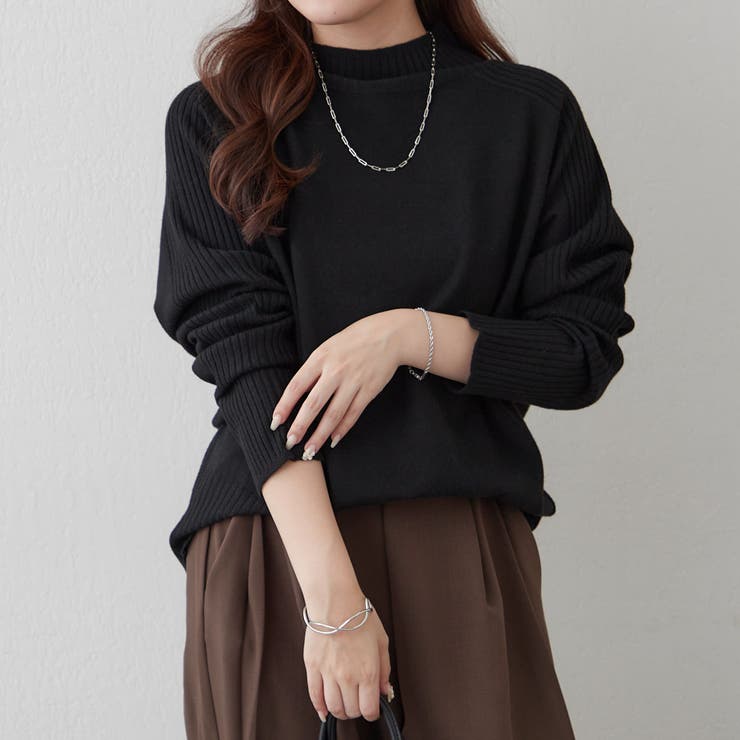 【5色展開】エポーレットショルダーハイネックプルオーバー | RMAF　NICE CLAUP / OLIVE des OLIVE | 詳細画像36 